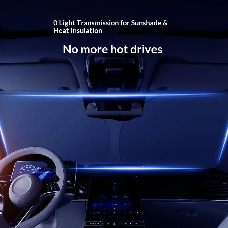Foldable Car Windshield Sun Shade Front Window Sun Visor detail view