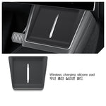 Upper Lower Slidable Console Storage Box Armrest Tray Insert For Tesla Model Y L 20 additional angle