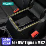 For Volkswagen VW Tiguan MK2 2016 2017 2018 2019 2020 2021 2022 2023 2024 Car Center Armrest Storage