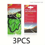 Natural Scented Tea Paper Car Air Freshener | Leaf Shape Hanging Vanilla Perfume close-up view