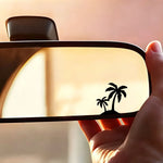 palm tree Decal Waterproof Sticker Car Rearview Mirror Windshield Side Window Sun Visor Ocean Beach Vinyl universal Fit Auto