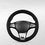 Universal Elastic Car Silicone Steering Wheel Cover Tire Texture Soft No Inner Ring S alternate view