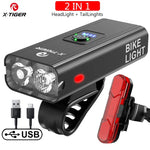 X-TIGER Bike Front Light Set Waterproof MTB Bicycle Lamp 5200mAh USB Rechargeable L additional angle
