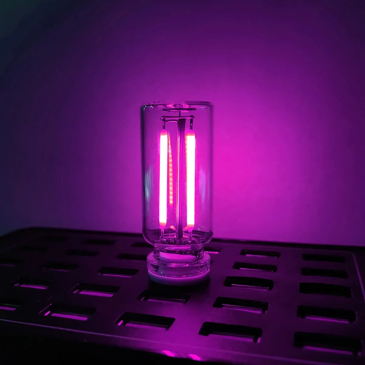 Touch Dimmable USB LED Filament Night Light close-up view