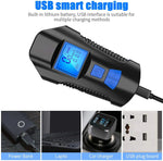 Bike Light Set,Bicycle Headlight with Horn and Speedometer Odometer,USB Rechargeable Bik detail view