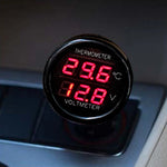 2 IN 1 Car Voltmeter Thermometer | 12V 24V Cigarette Lighter Battery Monitor lifestyle view