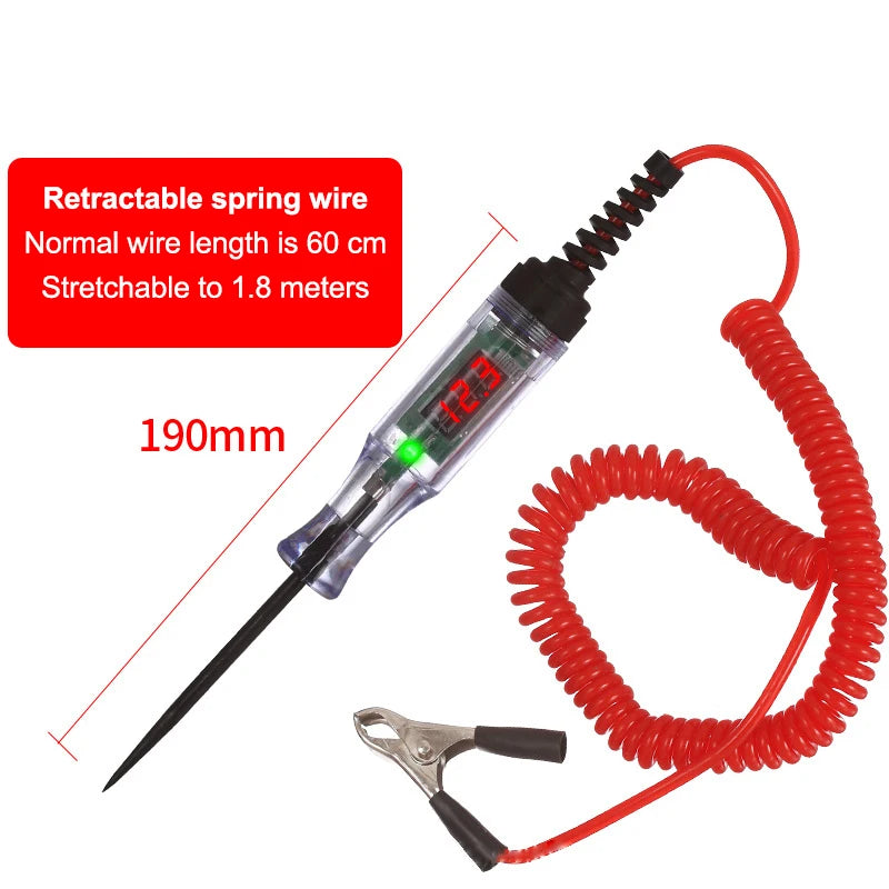 NEW 1PC Digital Display Voltage Circuit Tester 6V 12V 24V Multifunction Car Diagnostic Probe Test Pen Auto Diagnostic Detector