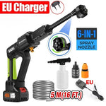 100BAR 1000W Brushless Cordless High Pressure Car Washer Rechargeable Car Cleaning Washer Spray Foam Generator Water Gun Machine