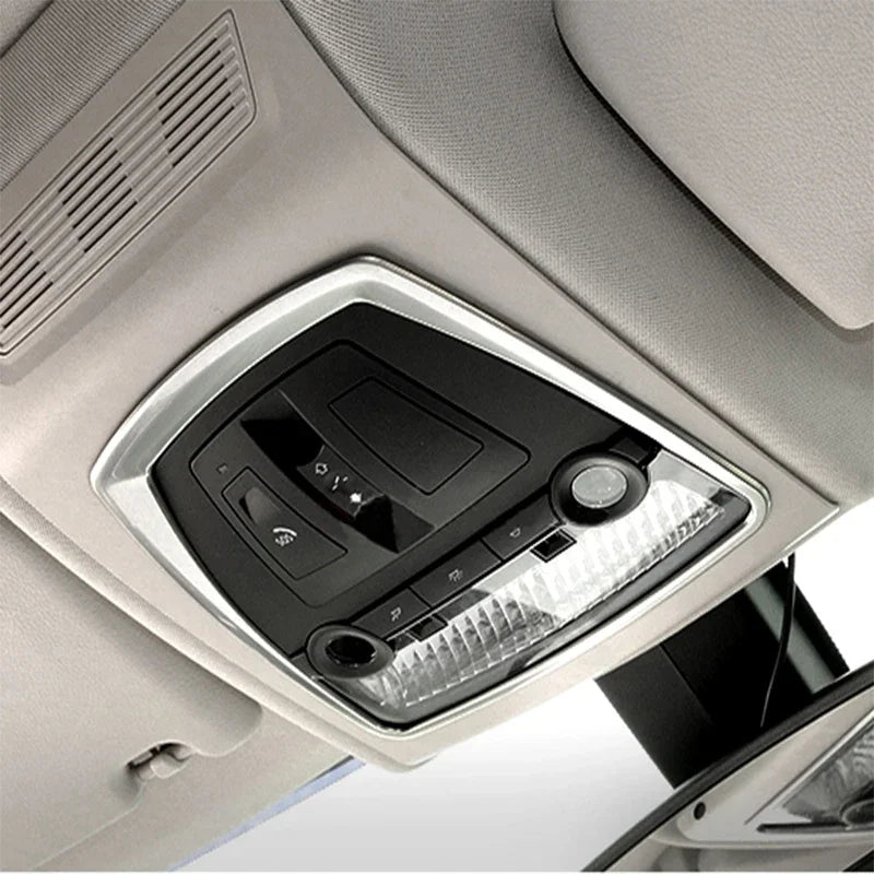 Car Interior Front Reading Lampshade, Lamp Decoration Frame For BMW 5 Series F10 F11 F close-up view