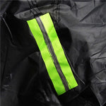 Full Car Cover with Reflective Strips | Black, Dustproof, Sunshade, Universal Fit close-up view