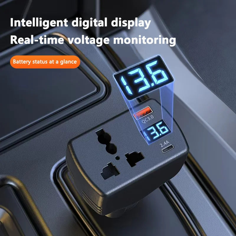 2025 Inverter 150W DC 12V To DC 220V Auto Power Inverter Car Voltage Converter Adapte alternate view