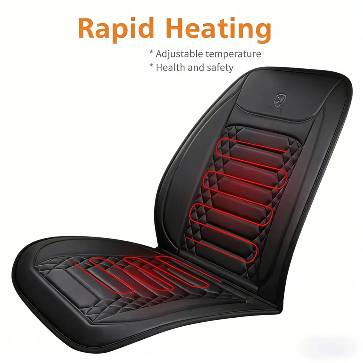 Heated Car Seat Cover 12V Winter Seat Cushion 2 Pcs lifestyle view