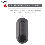 New TPU Car Flip Key Case Cover Shell For FIAT 500 Ducato Punto Panda Lancia Musa For alternate view