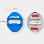 4PCS Stainless Steel Car Door Lock Cover Anti Rust Protective Buckle Sticker Decals For detail view