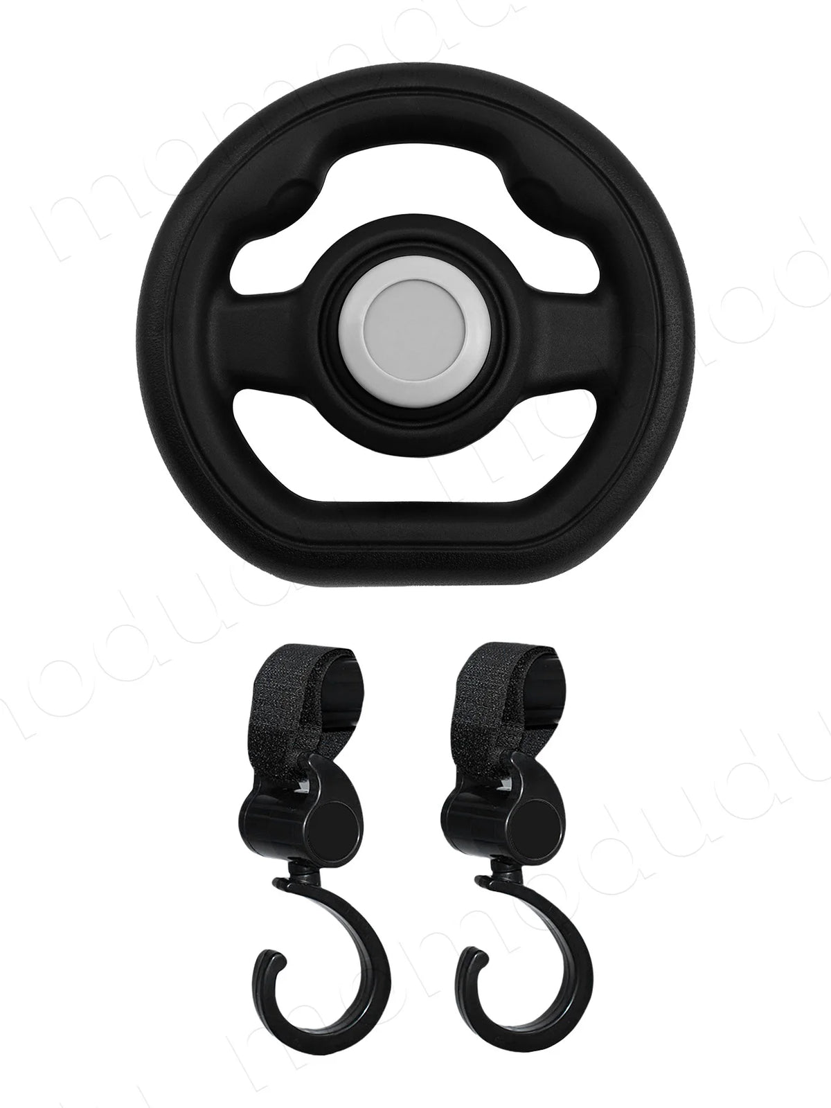 1PC Universal Pretend Steering Wheel for Strollers & Carts - Detachable, Fun Driving Attachment