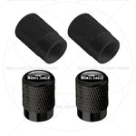 Skoda Monte Carlo Logo Tire Valve Caps | 4Pcs Aluminum Wheel Stem Air Dust Covers detail view