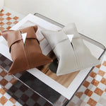 Car Tissue Box Leather Car Center Console Armrest Napkin Box Sun Visor Backseat Tissue Case Car Mounted Paper Box Tissue Box