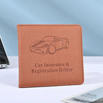 PU Car Registration and Insurance Card Holder alternate view