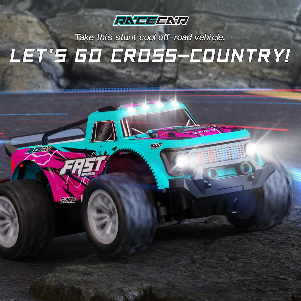ZWN 1:16/1:20 2.4G Model RC Car With LED Light 2WD Off-road Remote Control Climbing additional angle