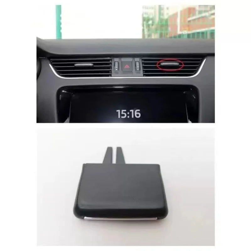X1/X2/X4 Adjustment Knob Dash Air Vent Grill A/C Trim Slide Tab Clip For Skoda Octavia 3 RS MK3 A7 2015 2016 2017 2018 2019 2020