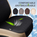 Car Breathable Flax Seat Cover Universal Front Seat Anti Dust Anti Scratch Protector Cus detail view