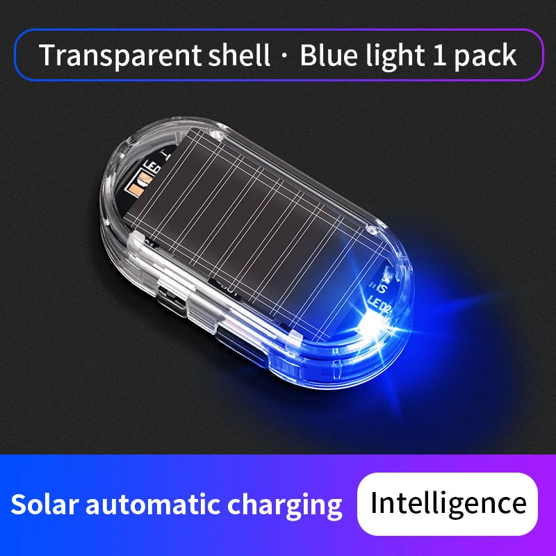Car Fake Security Light Solar Powered Simulated Dummy Alarm Wireless Warning Anti-The lifestyle view