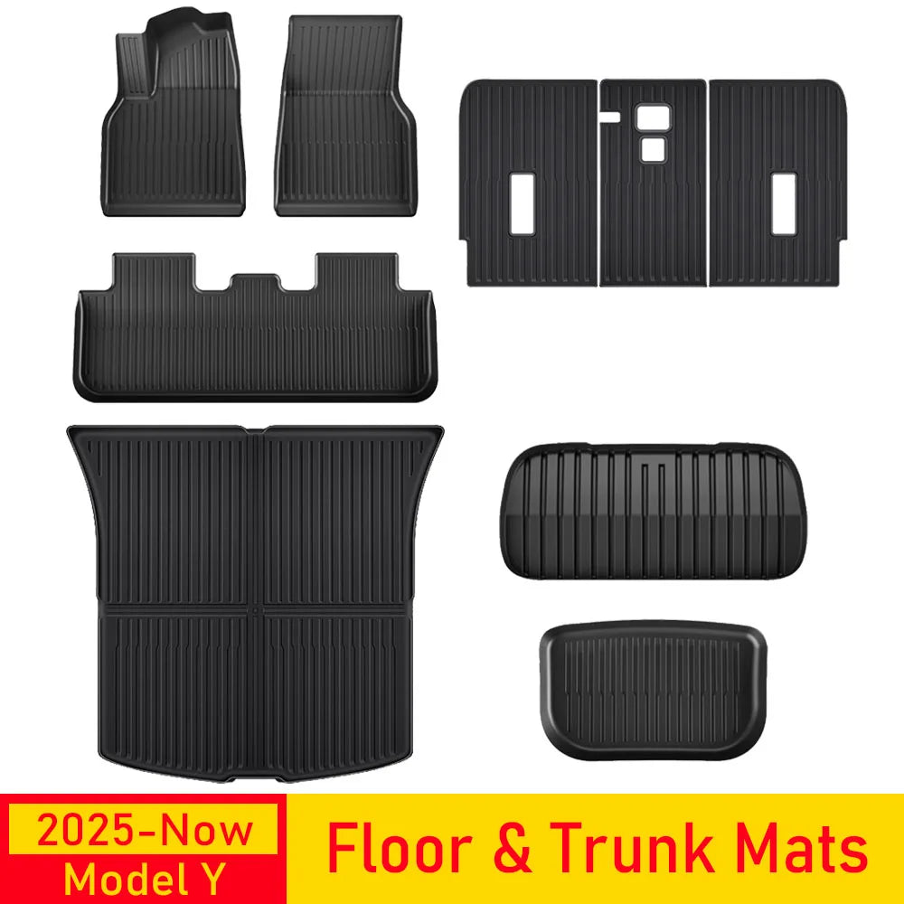 Tesla Model Y Juniper 2025–2026 Floor Mats | Complete Interior Protection