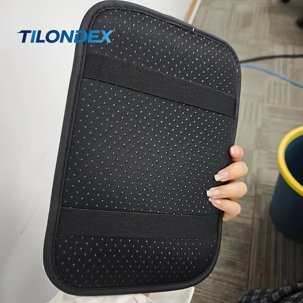 TILONDEX Car Armrest Cushion Thickened Ultra-Soft Premium Black Softness Comfort Essenti detail view