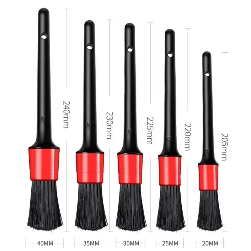 Detailing Brush Set Car Brushes Car Detailing Brush For Car Cleaning Detailing Brush D close-up view
