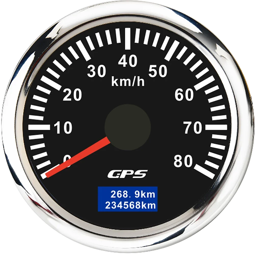 30/60/80/120/200 Km/h GPS Speedometer 52MM Car Truck Speed Gauge Meter With GPS Ant additional angle
