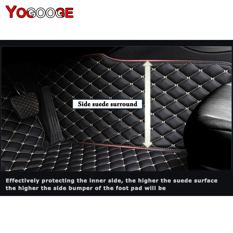 YOGOOGE Custom Car Floor Mats For BMW 5er Touring F11 2009-2017 Auto Carpets Foot Coche Accessorie