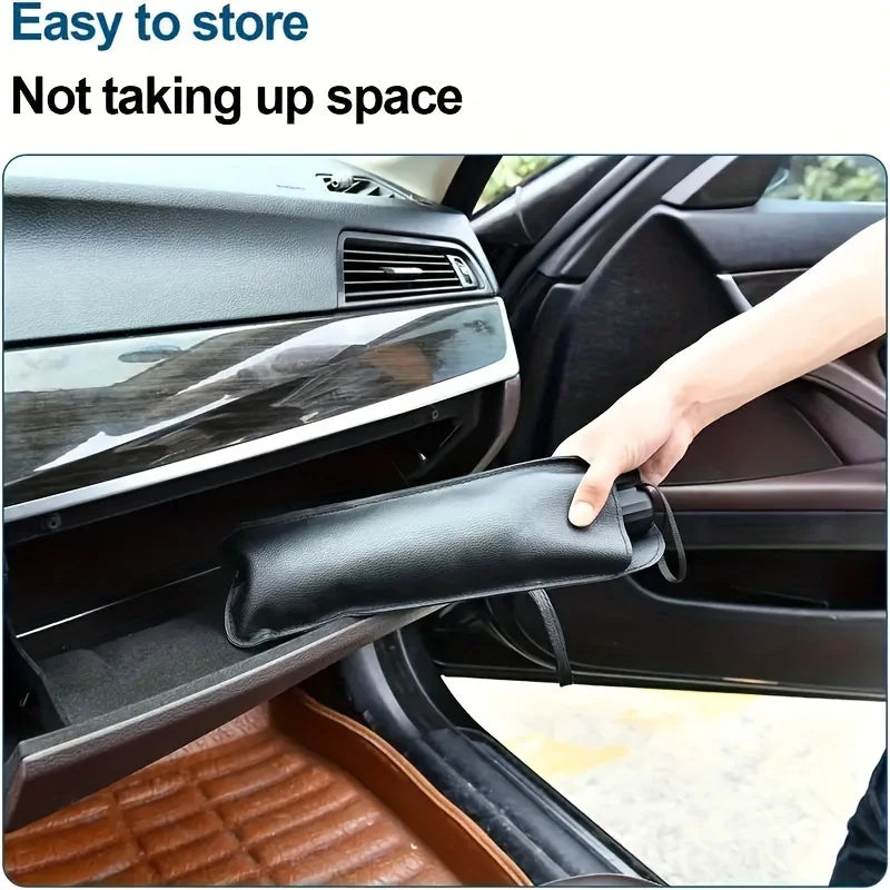 Folding Car Windshield Sun Shade Umbrella additional angle