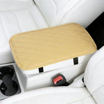 PU Leather Diamond Grid Car Armrest Pad, Center Console Protection, Dual Pocket Sto additional angle