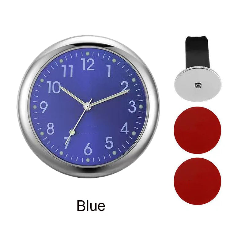 Luminous Car Clock Air Outlet Mini Quartz Clock with Clip | Auto Ornament Waterproof alternate view