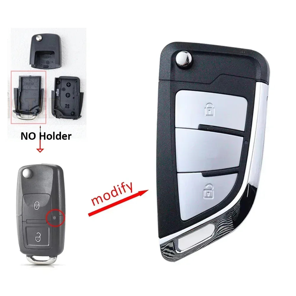 Car Key Fob Case Shell Housing for Vw B5 for Volkswagen Beetle/Caddy/Passat/Golf/Jetta/P detail view