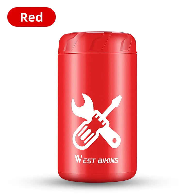 WEST BIKING Bicycle Repair Tool Storage Capsule Portable Waterproof Toolkit With Wate lifestyle view