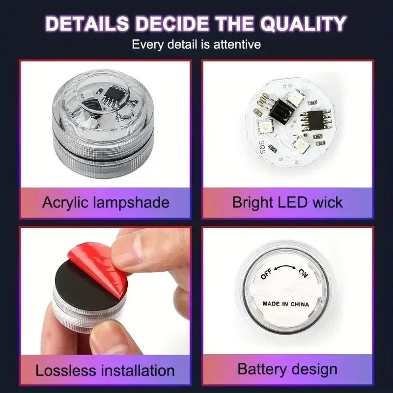 Wireless LED Car Interior Ambient Light with Remote Control lifestyle view