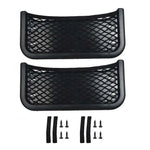2 Pcs ABS Car Phone Holder Storage Net Pocket 252mm x 120mm