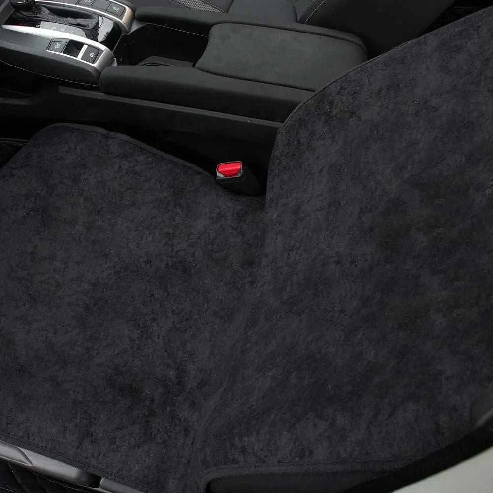 Waterproof Sweat Towel Car Seat Cover | Polyester, Anti-Slip close-up view