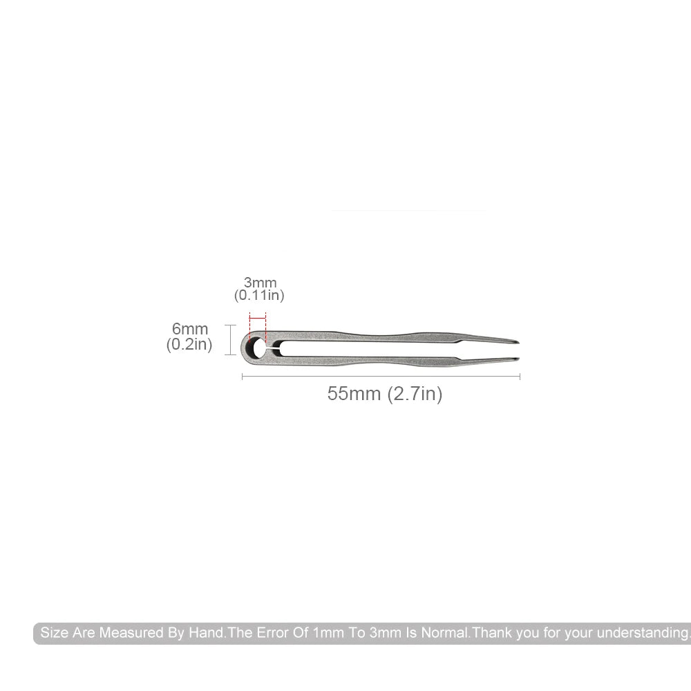S/M Tweezer Titanium Alloy Clip Portable Nipper EDC Outdoor Tool detail view