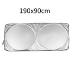 Car Windshield Sun Shade with Storage Pouch | Durable Material Car Sun Visor ,Sun Heat Protection | Car Interior Accessories