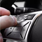 ABS Car Accessories Steering Wheel Buttons Knob Trim Cover Stickers For Mercedes Benz A detail view