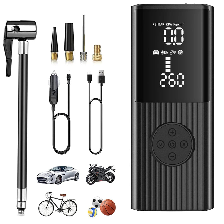 Portable Tire Inflator Pump 8000mAh | Cordless Car Air Compressor 150 PSI alternate view