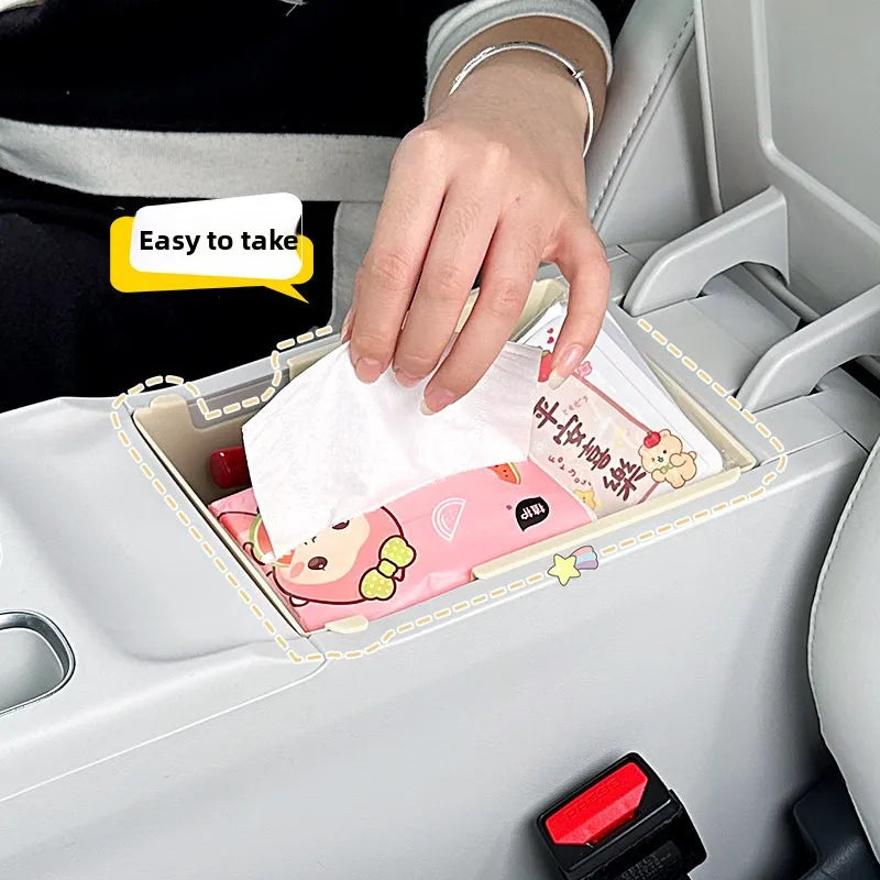 Center Console Armrest Storage Box for Geely Xingyuan 2026 Drop-in Organizer Tray with Non-Slip Mat Car Interior Accessories