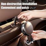 Leather Seat Back Organizer with Cup Holder Hook