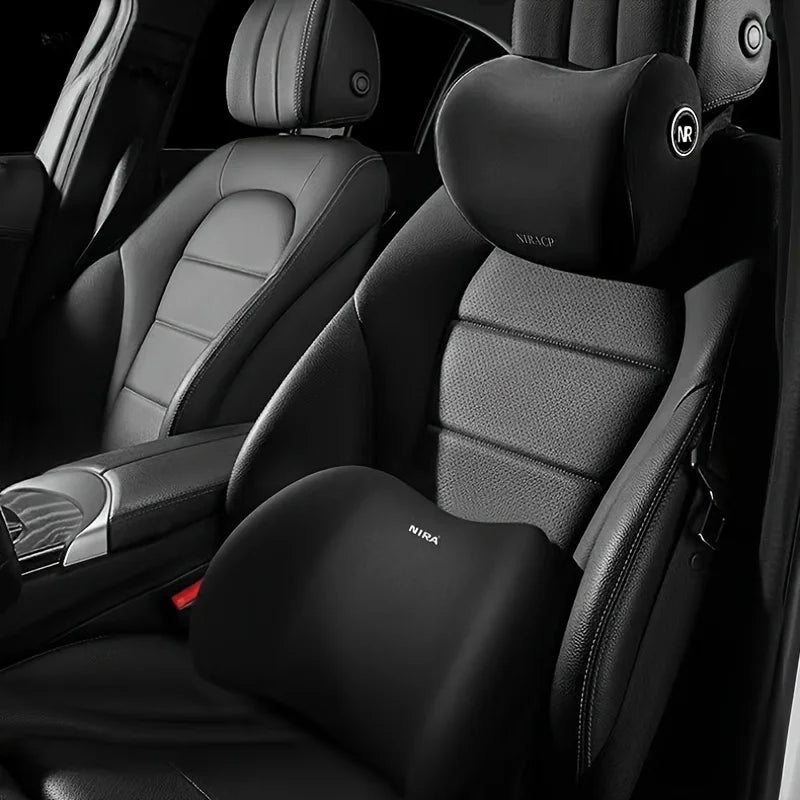 Ergonomic memory foam car seat cushion - suitable for all seasons comfort car headr additional angle