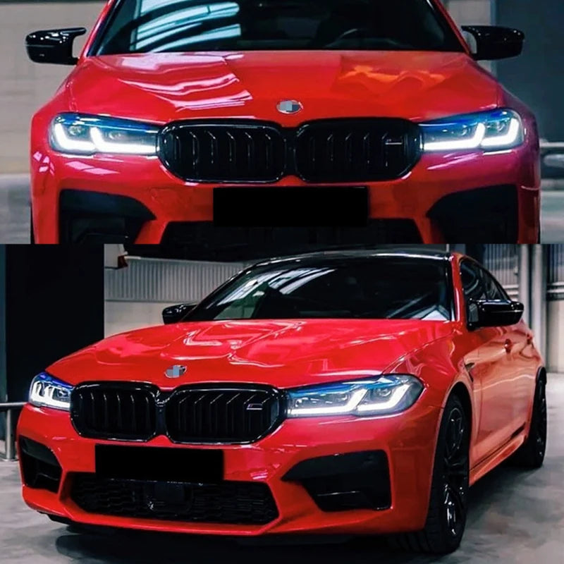 Car LED Headlight+Tail Light Assemblies For BMW F10 F18 2010-2017-2023 Auto Fog DRL additional angle