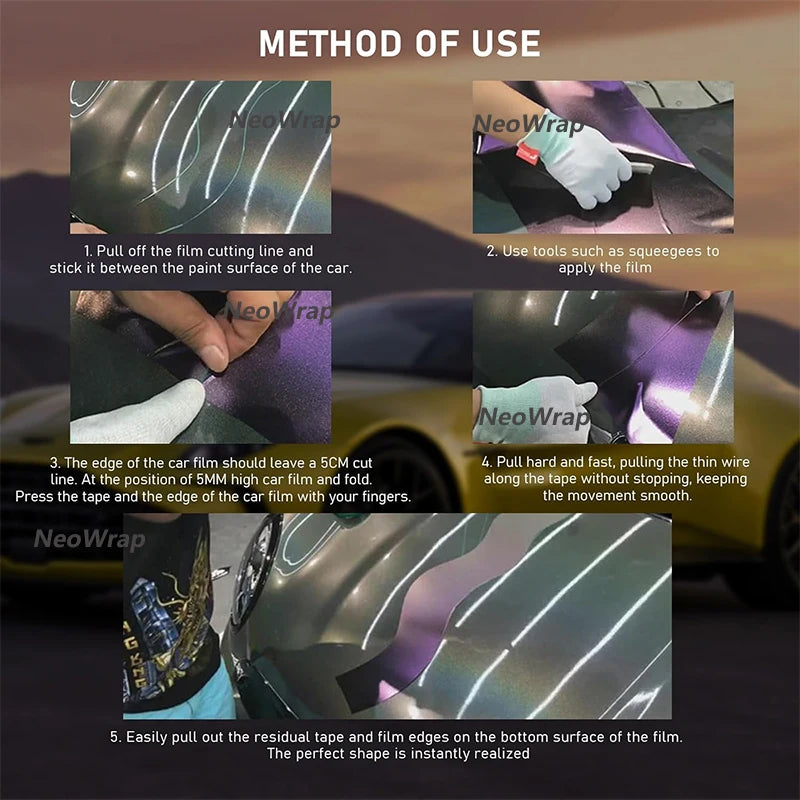 5/10/50M Vinyl Wrap Film Cutting Tape Car Stickers Knifeless Tape Design Line No Knife close-up view