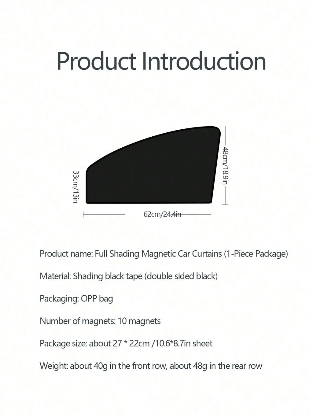 Magnetic Car Sunshade | 10 Strong Magnets for Full Lightproof Shading lifestyle view