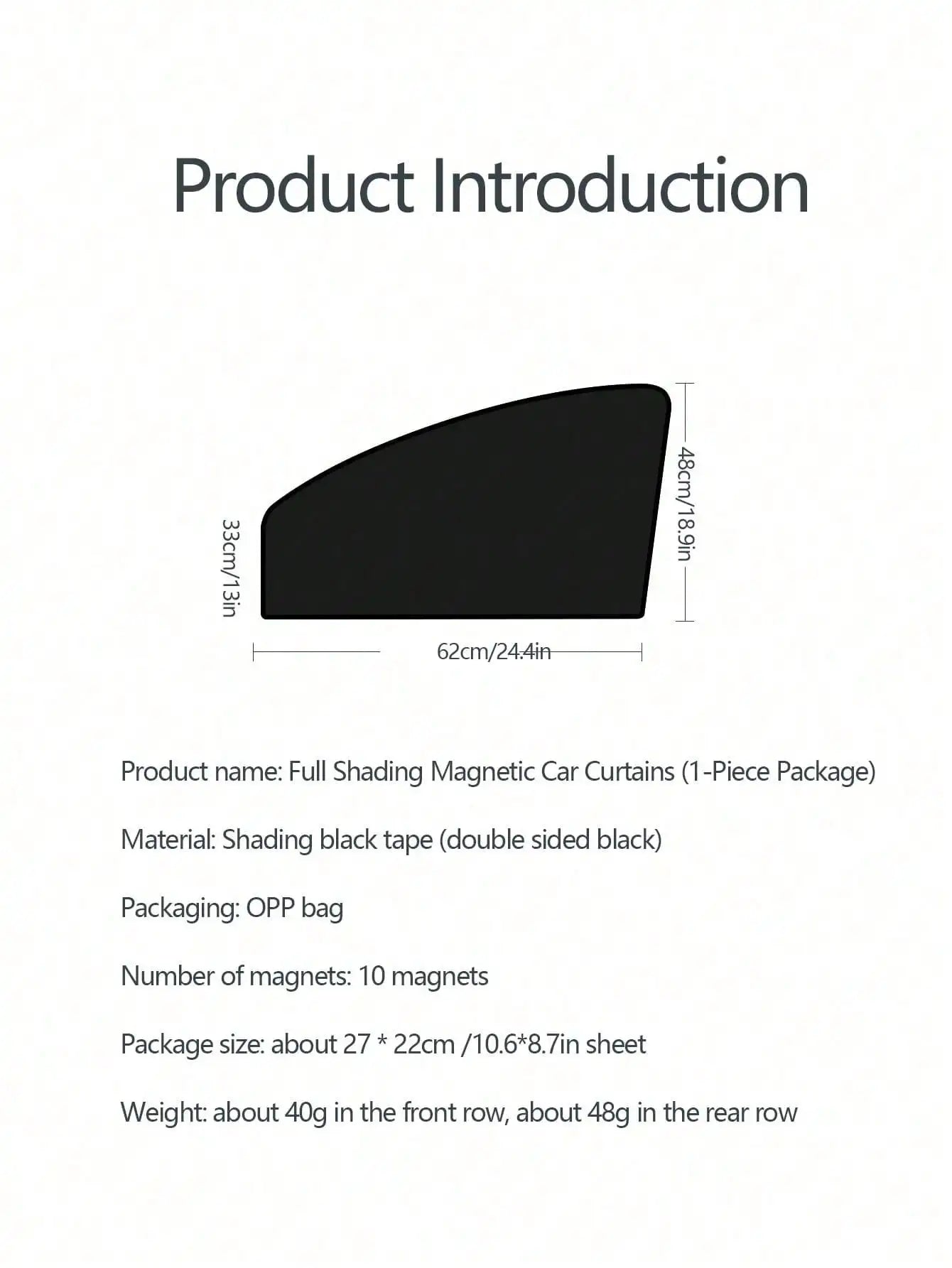 Magnetic Car Sunshade | 10 Strong Magnets for Full Lightproof Shading lifestyle view